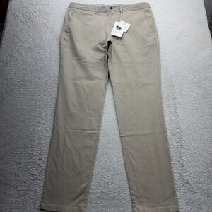 Perk Feel Good Chinos Mens 38x34 Light Khaki Slim Fit Stretch Pant PCH11NN323834